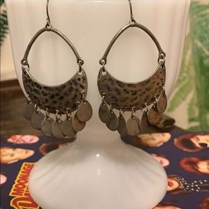 Silver dangle earrings
